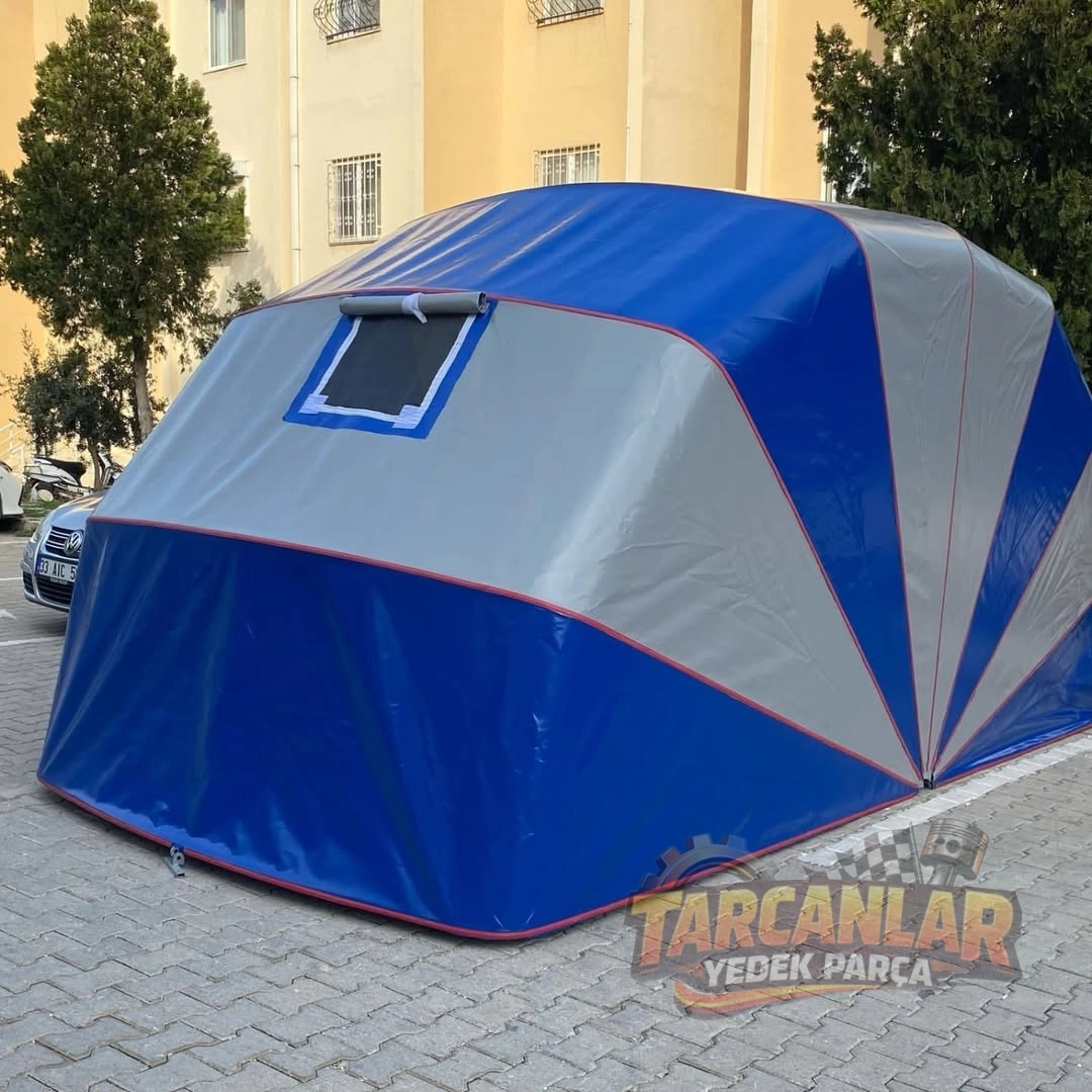 Katlanır Mobil Carport, Taşınabilir Paslanmaz Çelik Araba Çadırı, Yarı Otomatik Basit Dış Mekan Garaj Araba Örtüsü, Dayanıklı Yağmur Geçirmez Tente, ArabalarSedanlar için, Gri